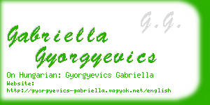 gabriella gyorgyevics business card